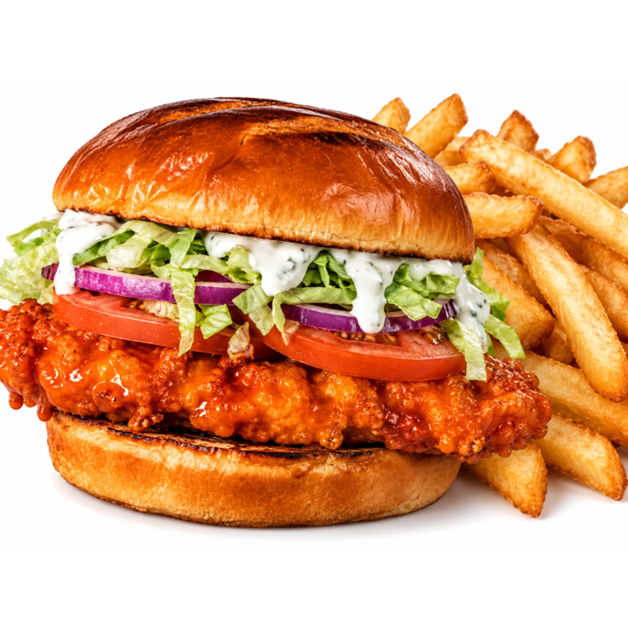 Buffalo Ranch Fried Chicken Sandwich