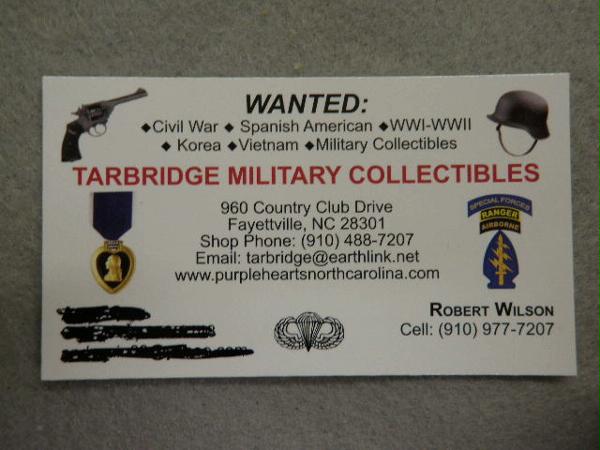 Tarbridge Military Collectibles Photo