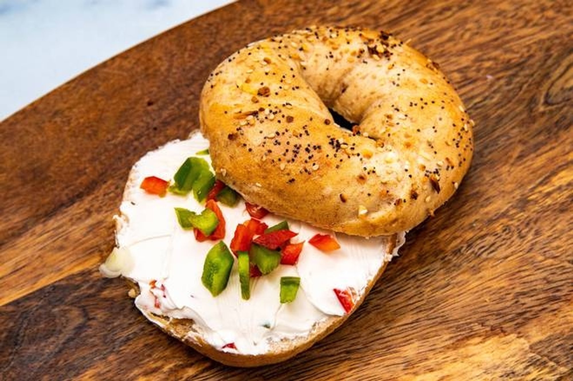 Tofu Vegetable Cc on a Bagel