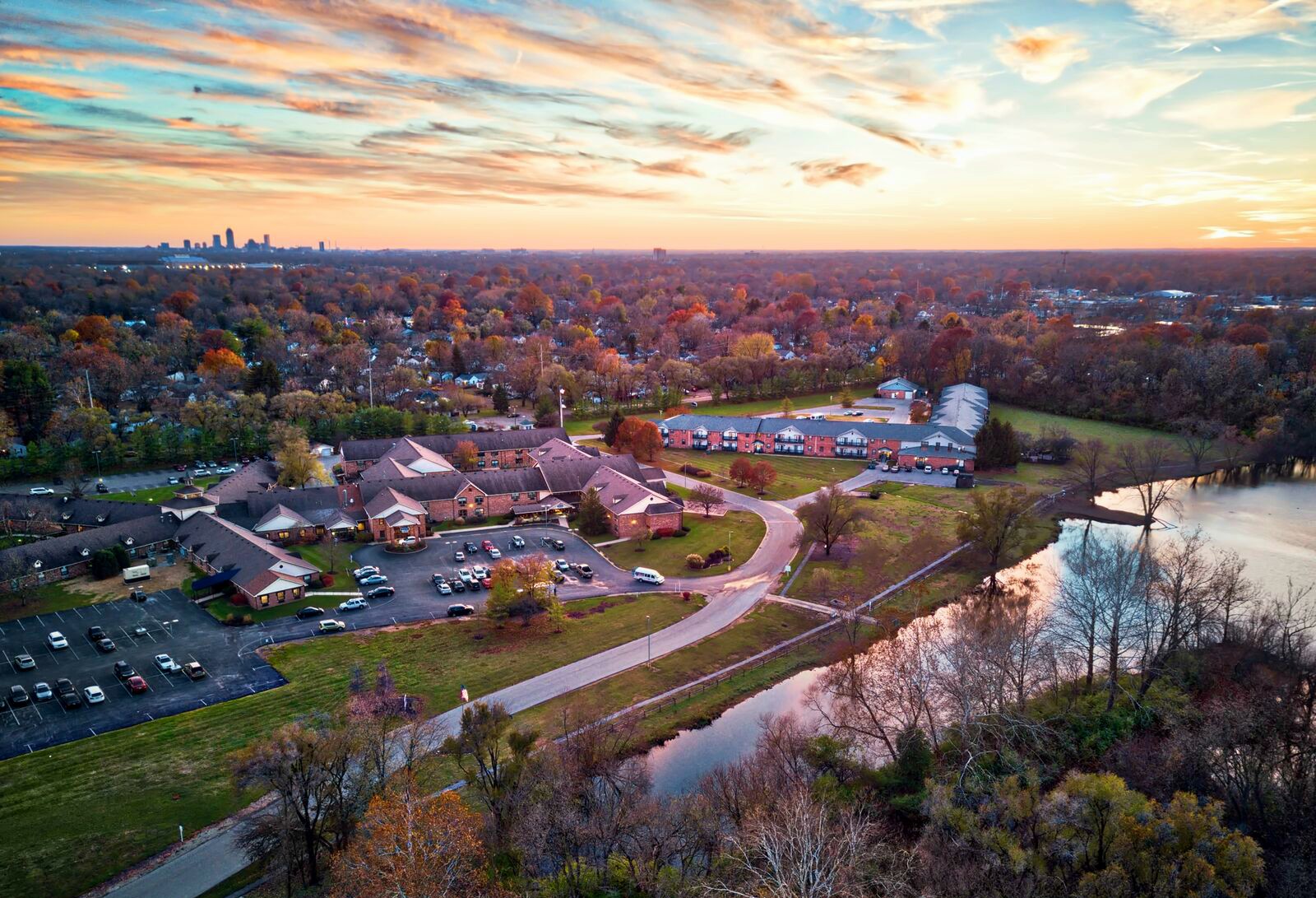 American Village campus overview.