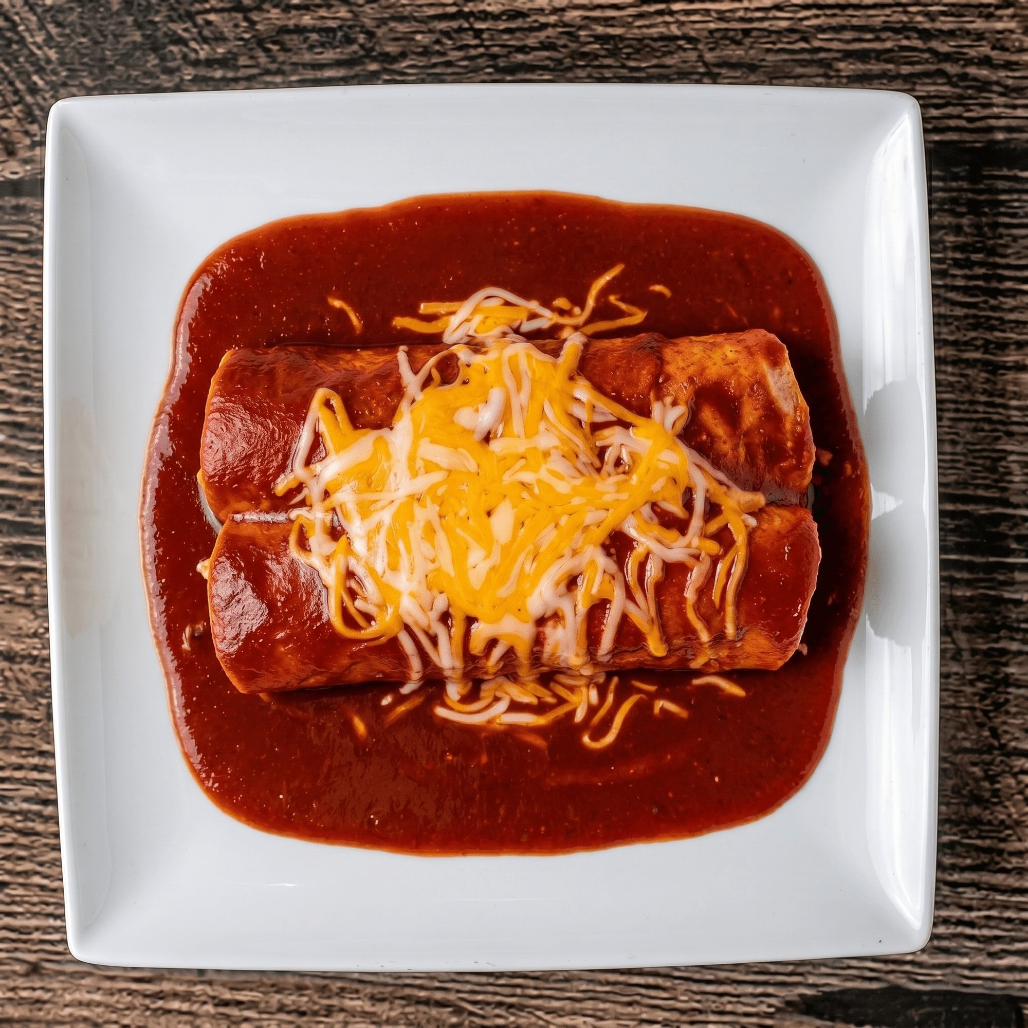 Enchilada with meat