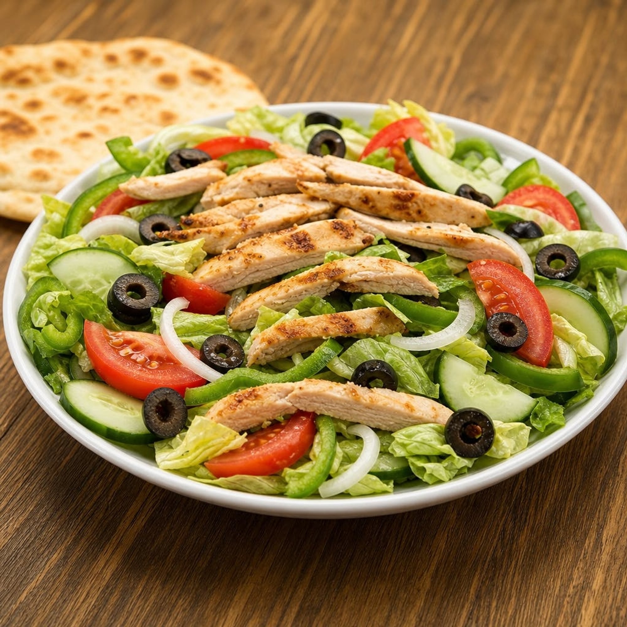 Garden Salad with Grilled Chicken
