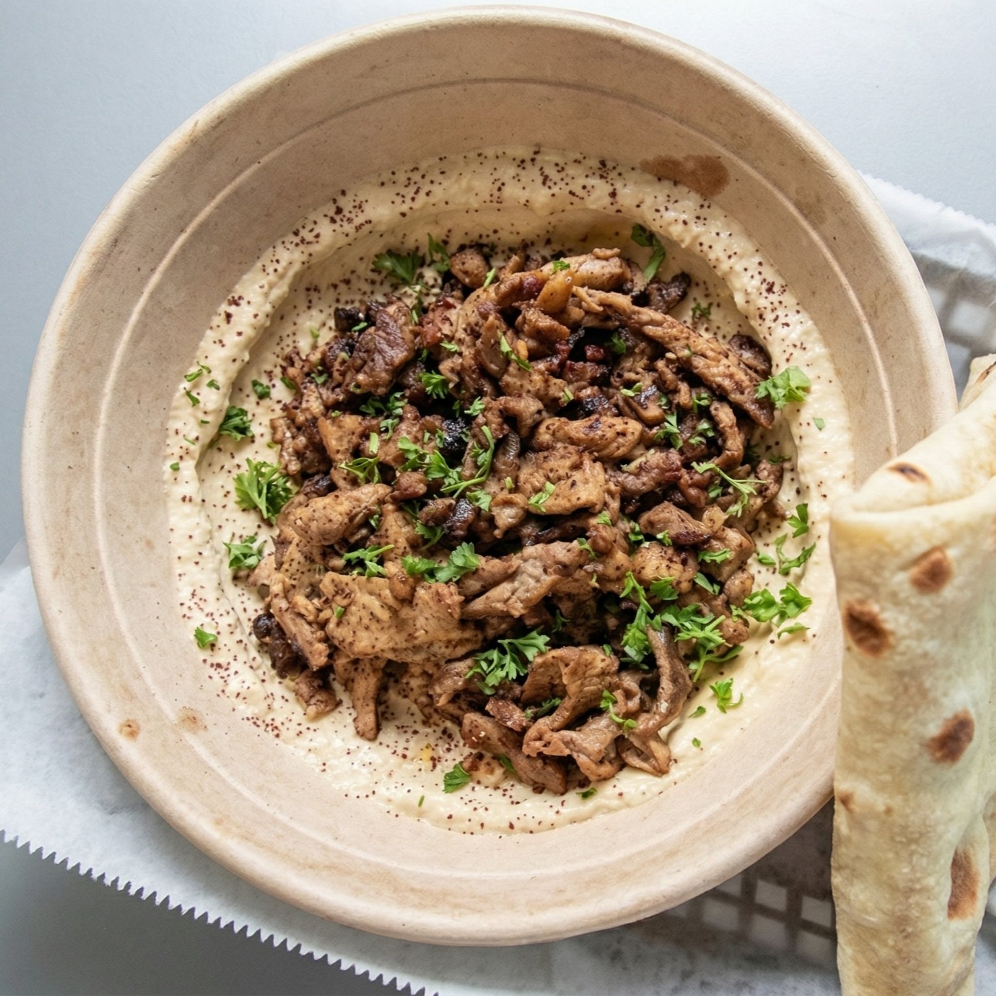 STEAK SHAWARMA BABA GANOUSH 
