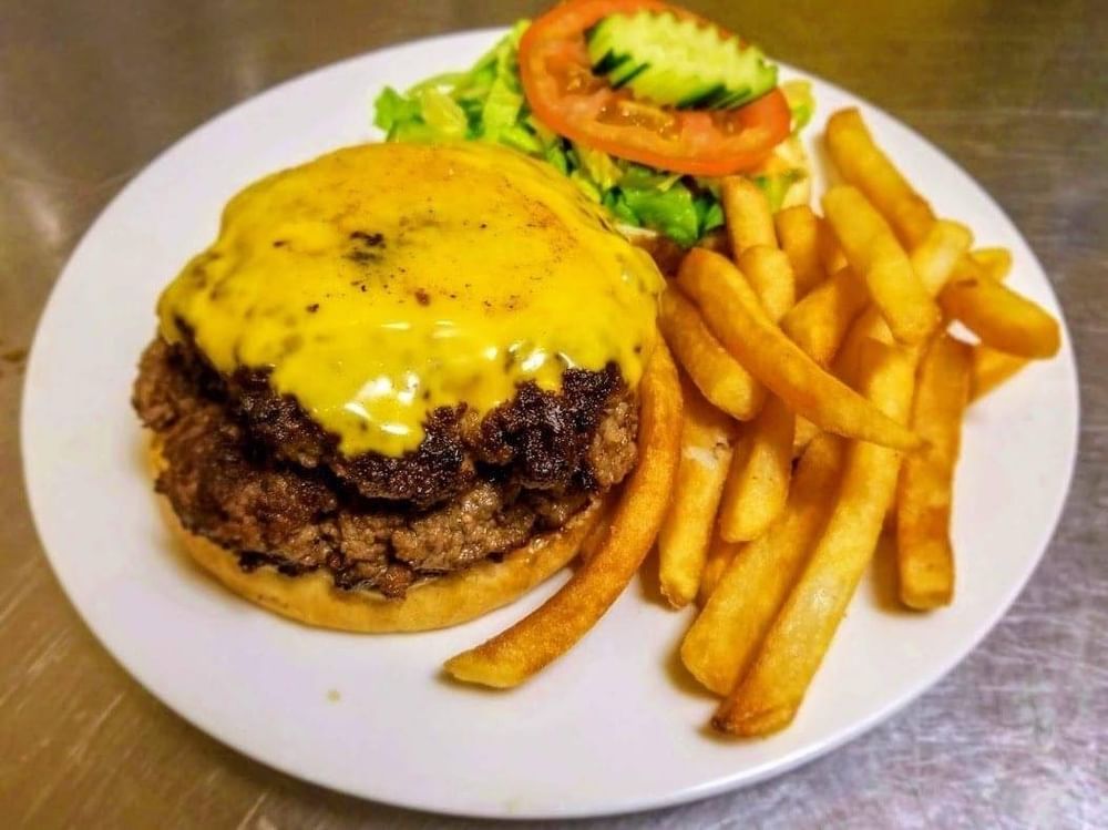 Beef Steak Gourmet Burger 1/2lbs & Fries