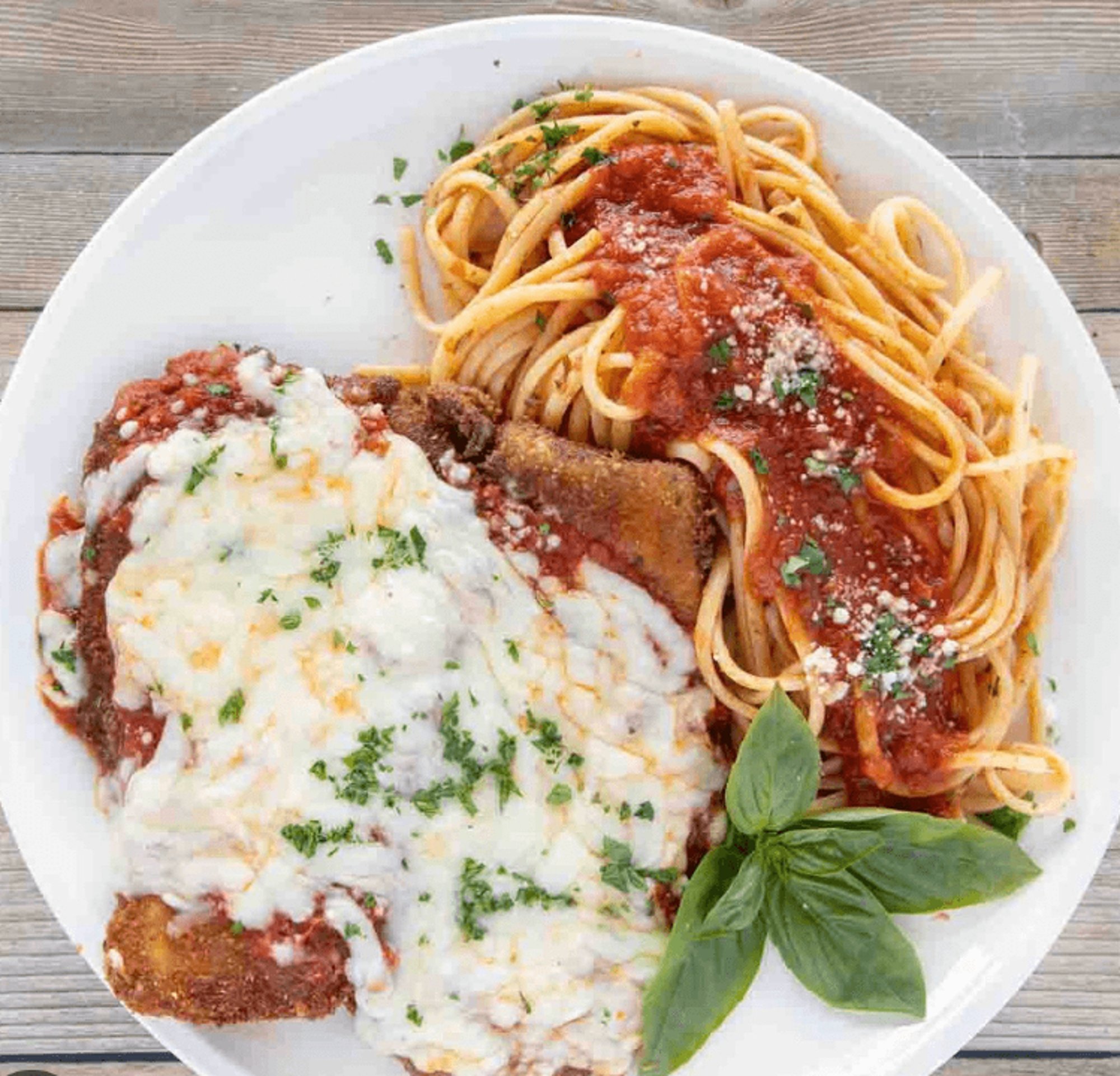 Eggplant Parmigiana Dinner