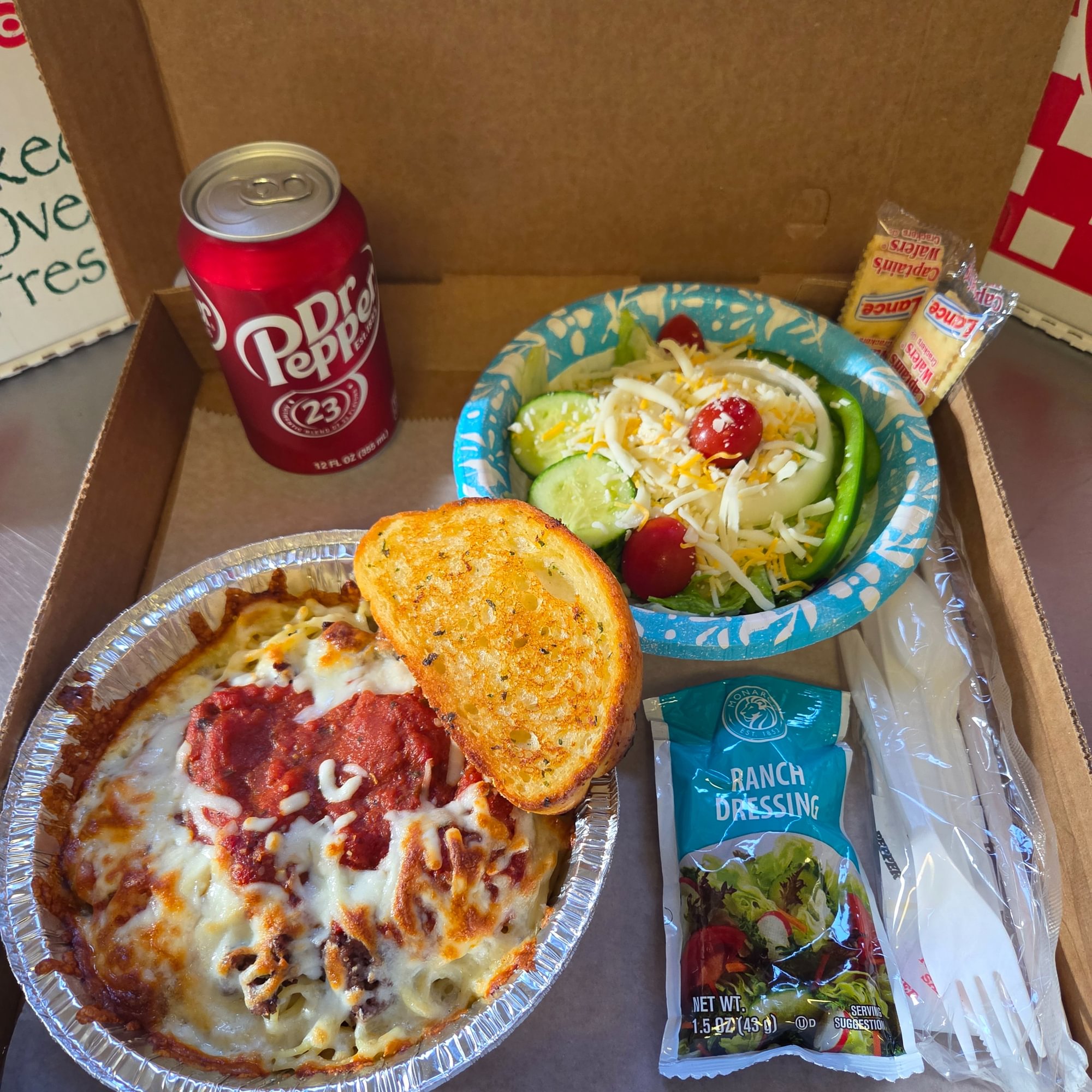 Lunch Dinner Box Spaghetti