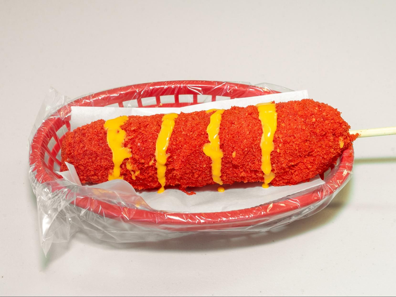 Elote Revolcado Hot Cheetos