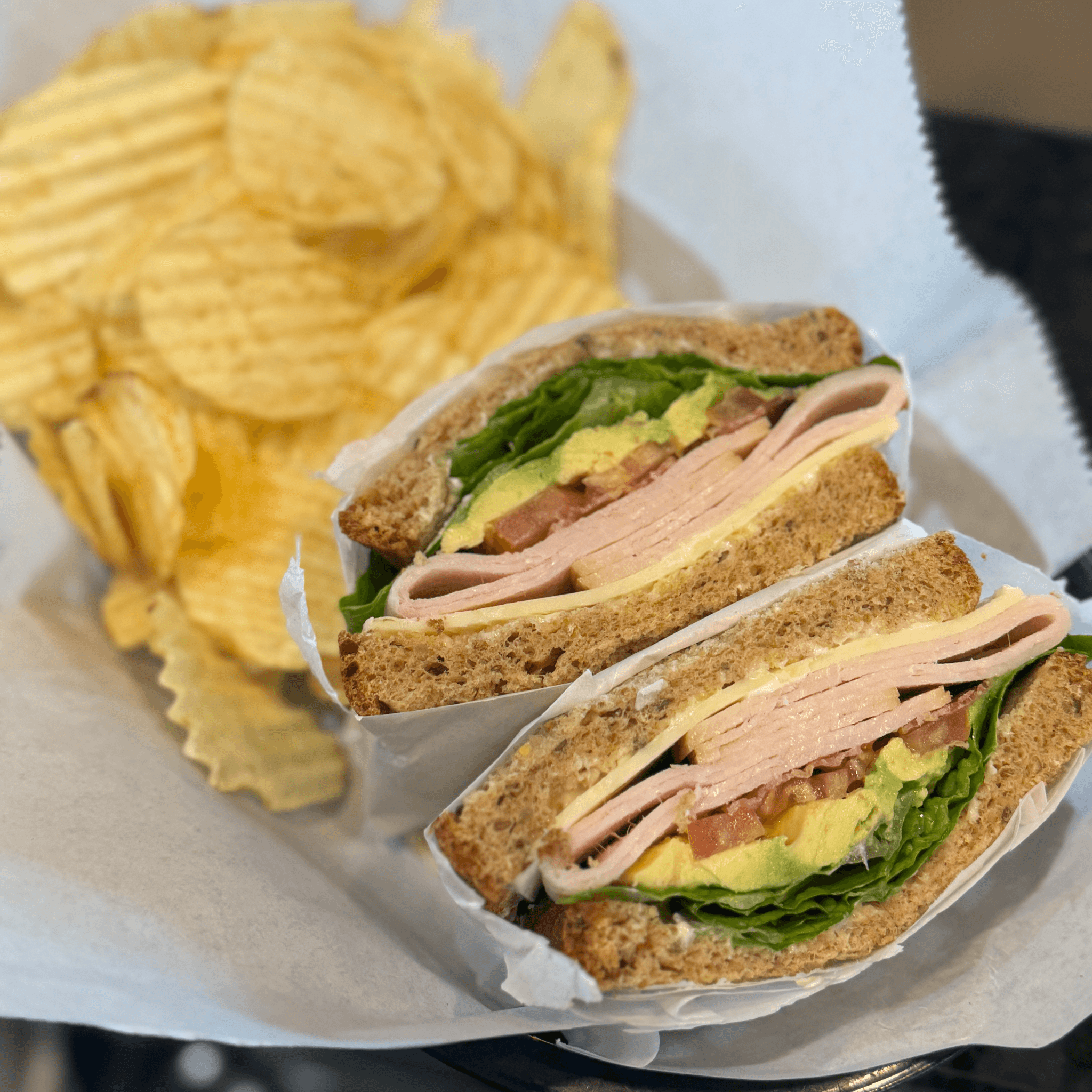 Turkey Avocado Bacon Sandwich