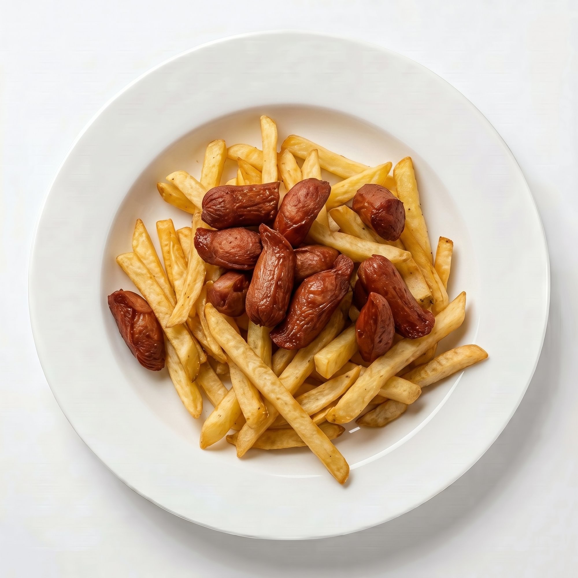 French Fries with Hot Dogs