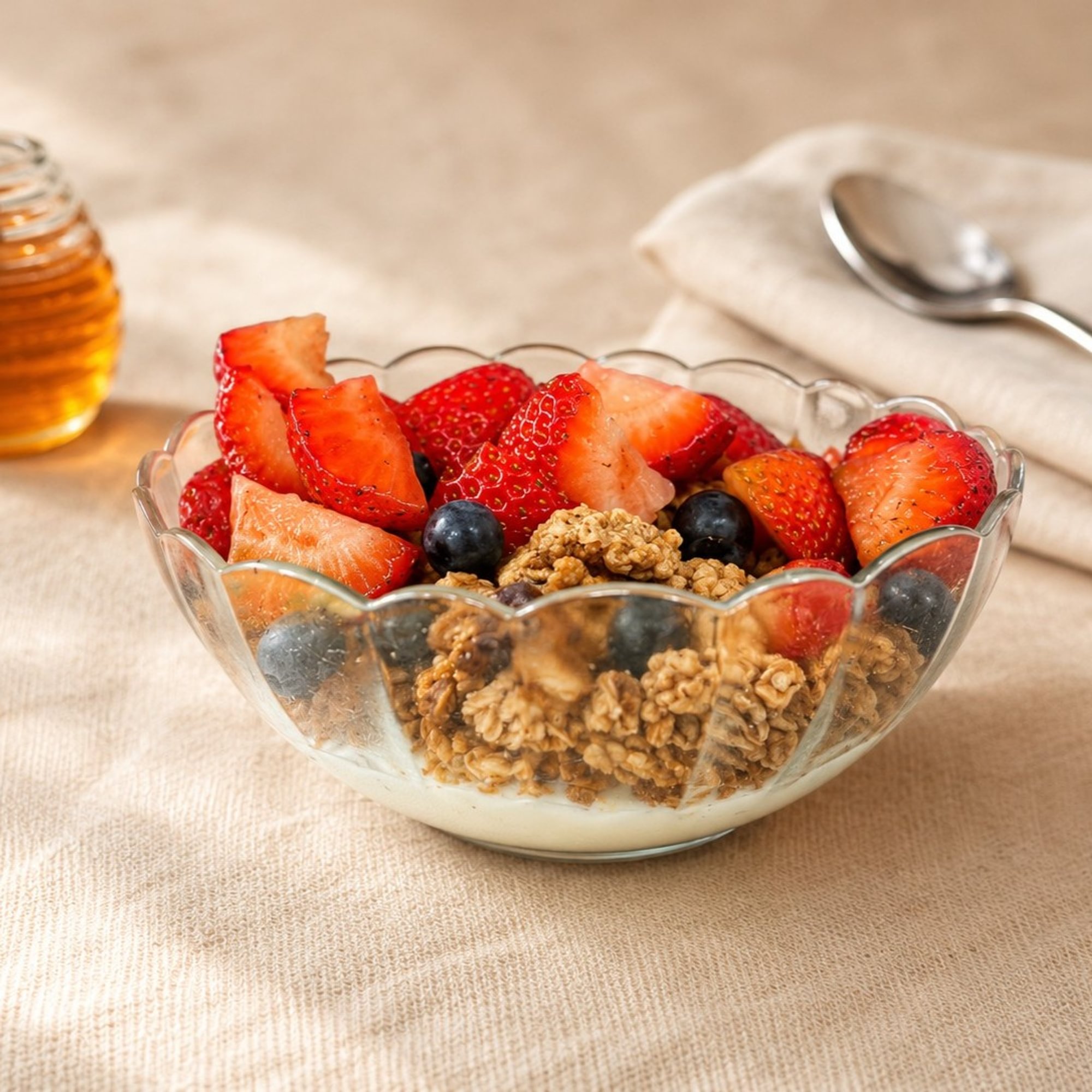 Granola, Greek Yogurt, and Fresh Berries