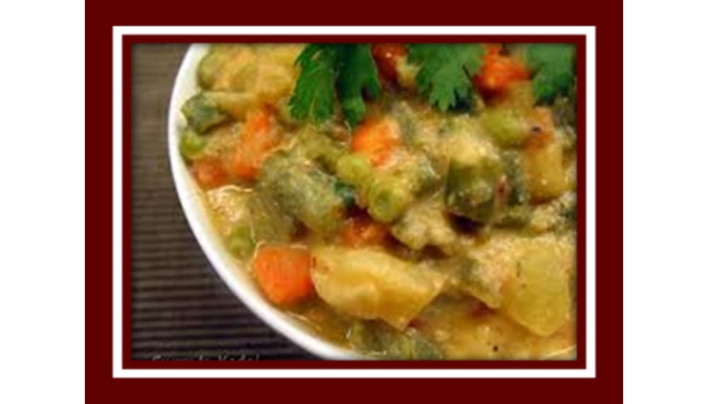 Veg Coconut Korma – South Indian Style (Vegan, Gluten free)