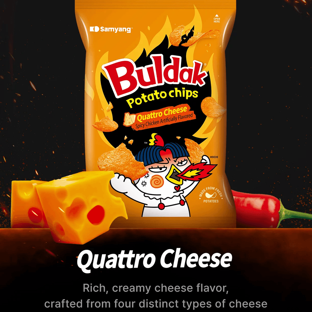 Buldak Quattro Cheese Chips