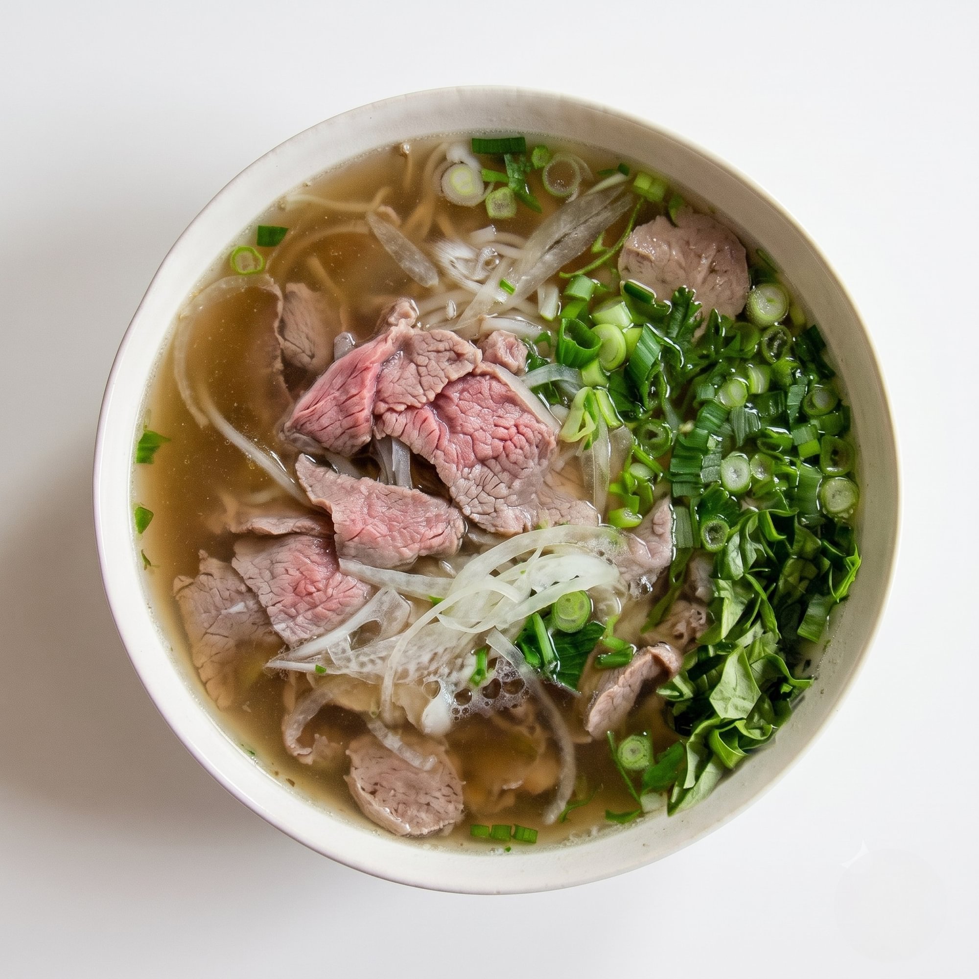 Noodle Soup with Eye Round Steak & Meatballs