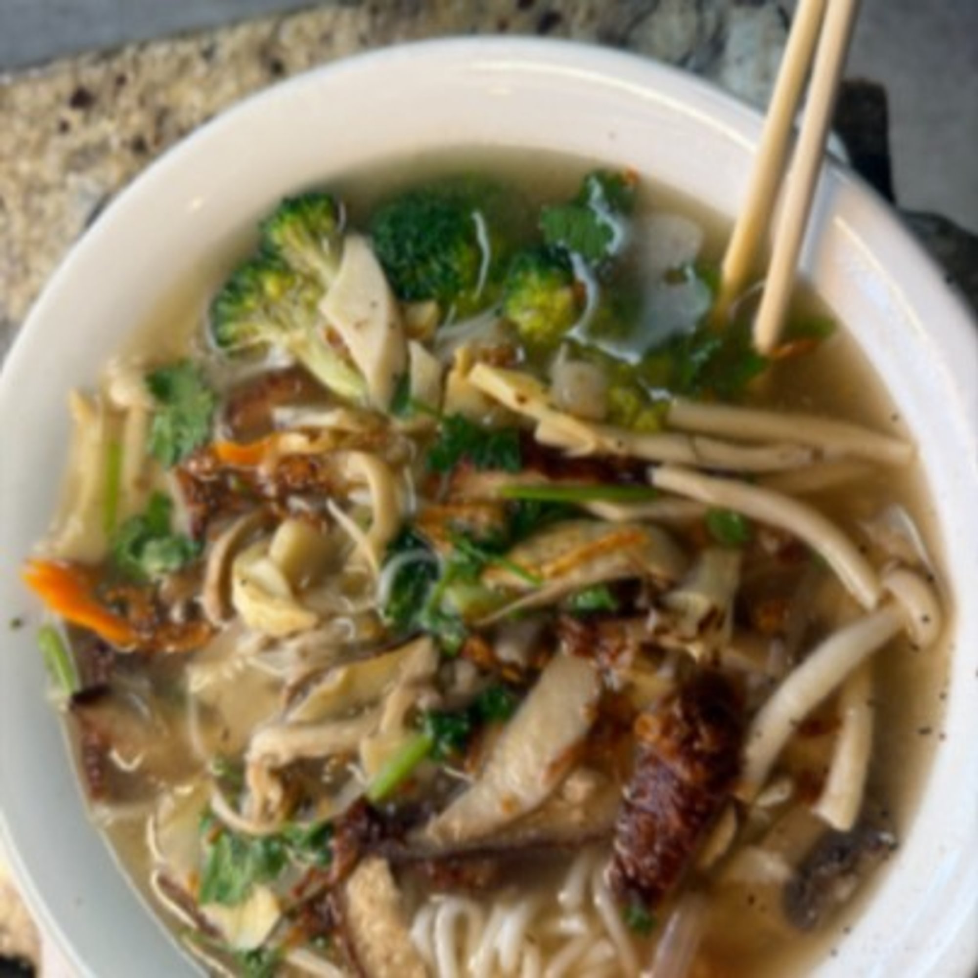 NS5. Fresh Bamboo Noodle Soup (can be made GF)