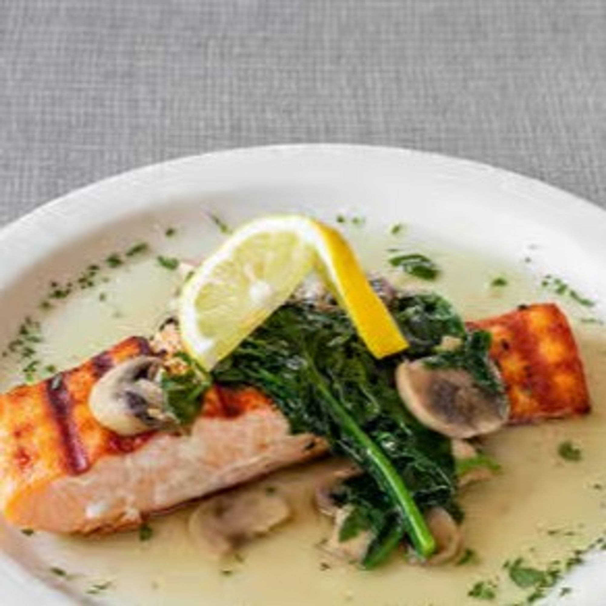 A.Q. Grilled Salmon Brunch