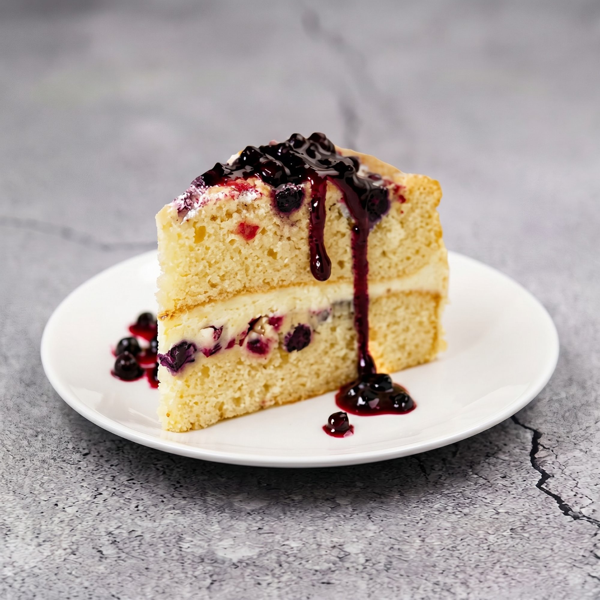 Lemon Berry Mascarpone Cake