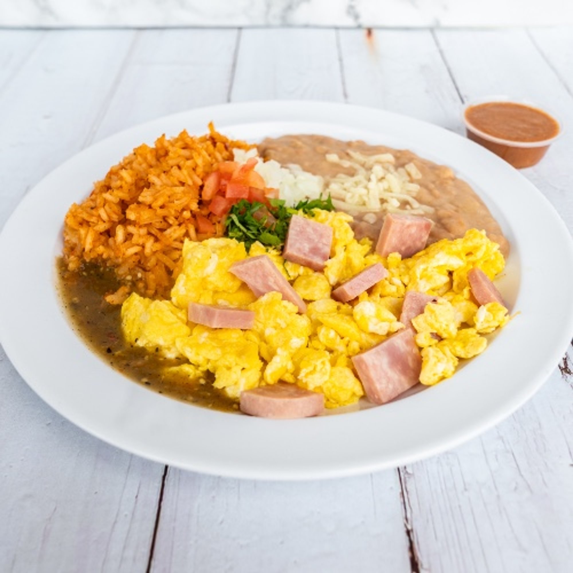 Ham Eggs Plate