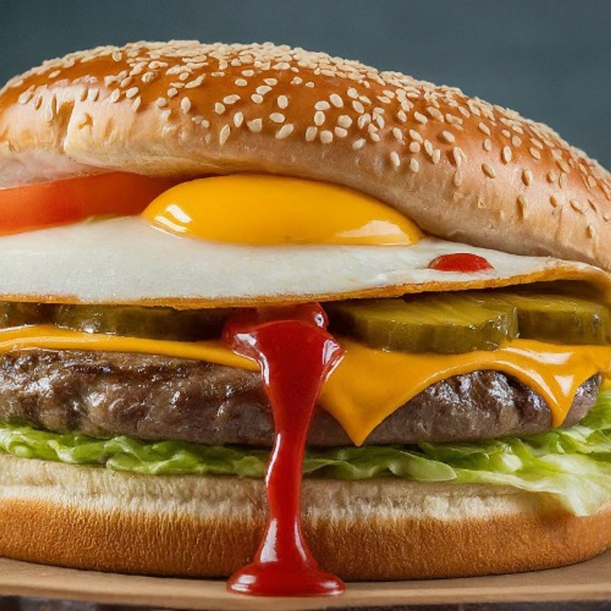 Egg & Cheese Burger