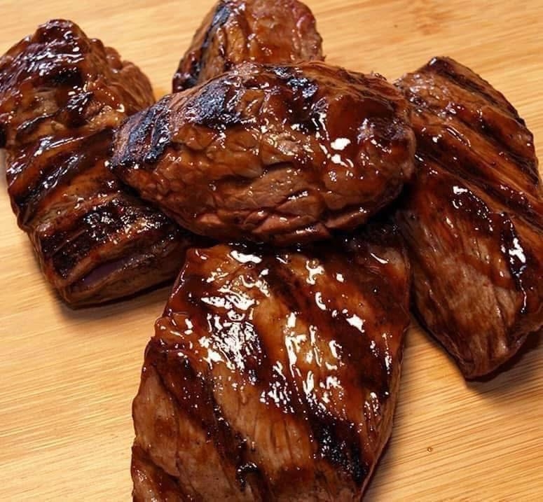 Zepps Honey Bourbon Thunder Steak Tips