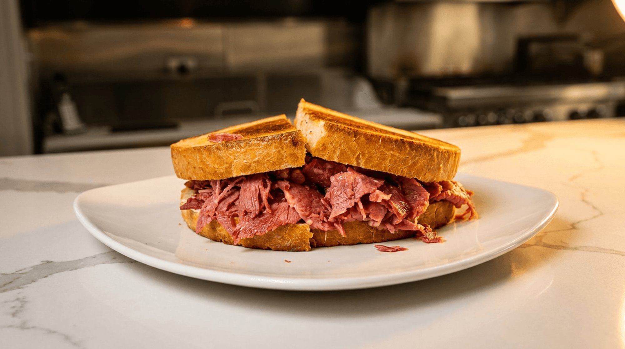 Corned Beef and Swiss Sandwich
