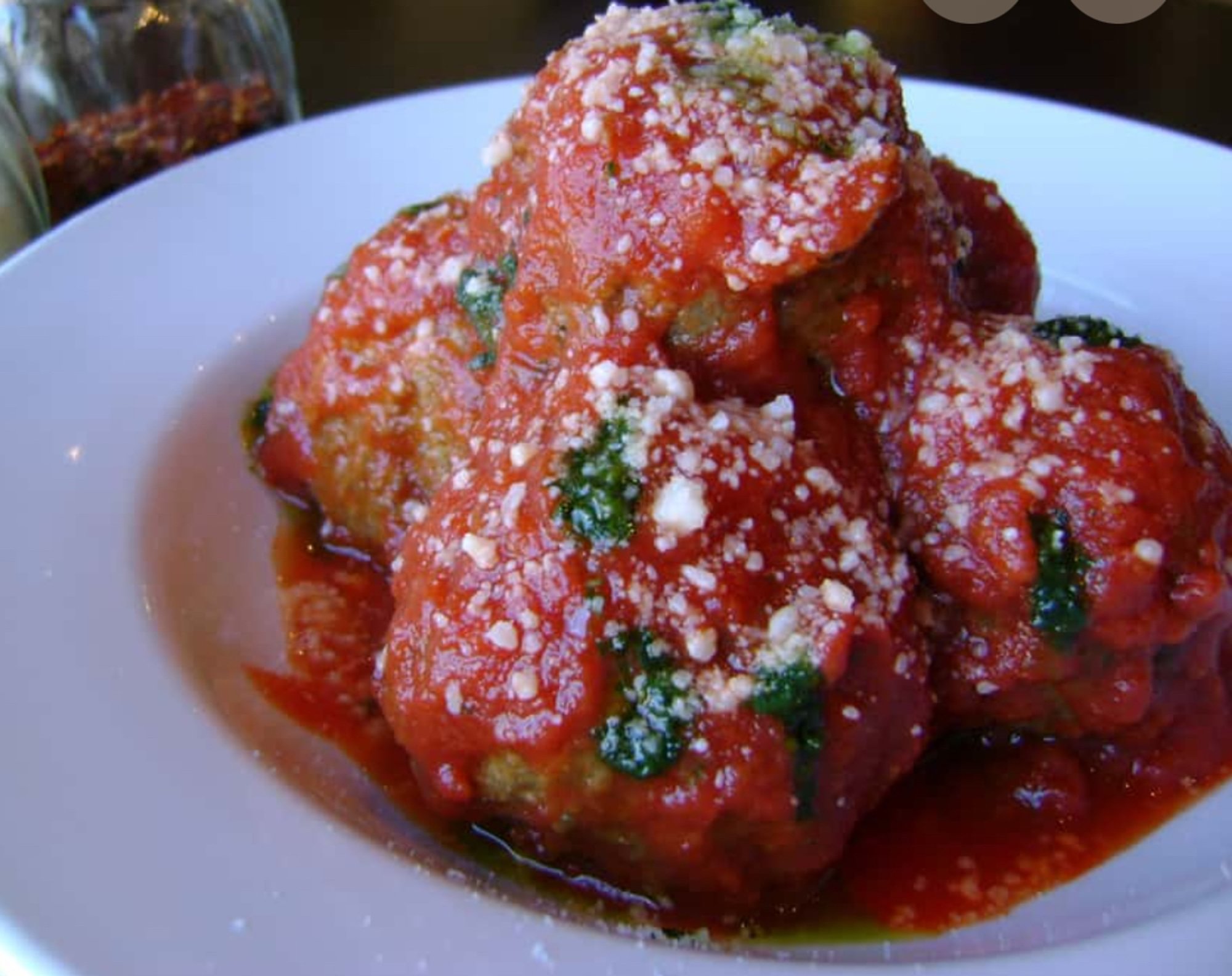 Homemade meatballs