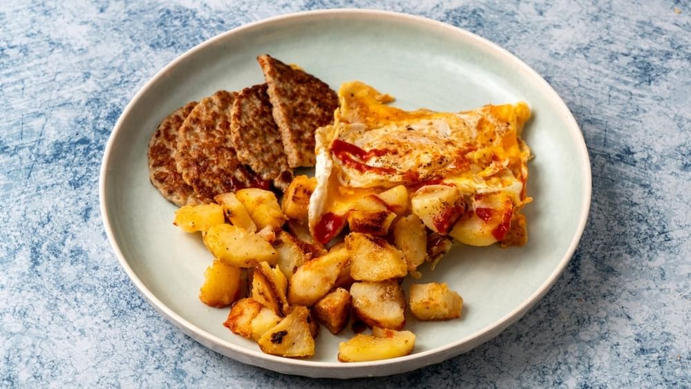 3 Eggs Any Style with Meat Platter