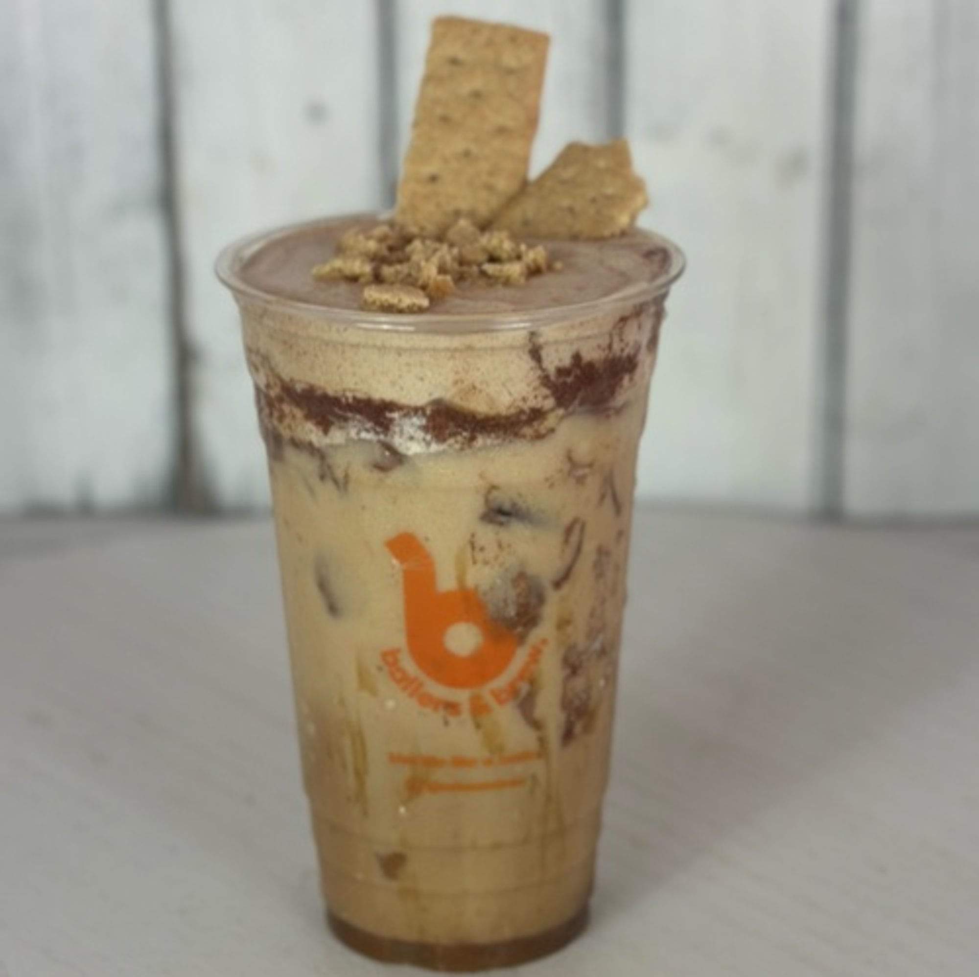 Cinnamon Peach Crisp Iced Latte
