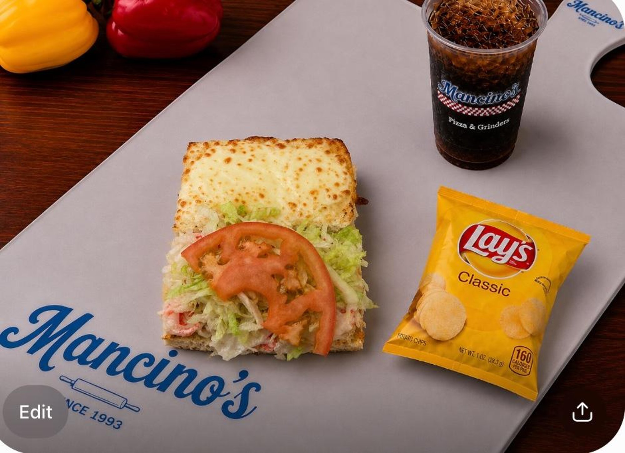 1/4 Crab and Seafood Grinder Combo