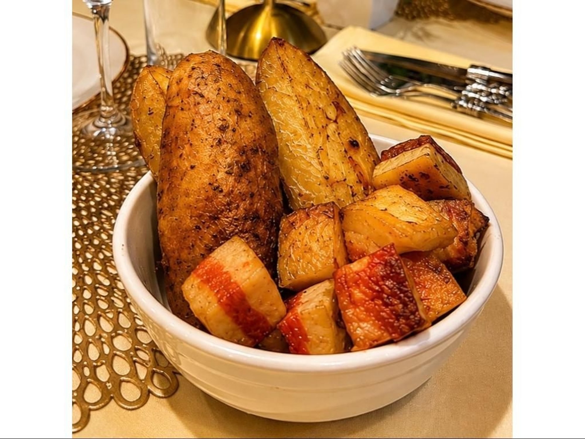 Organic Lyonnaise Potato with Bacon
