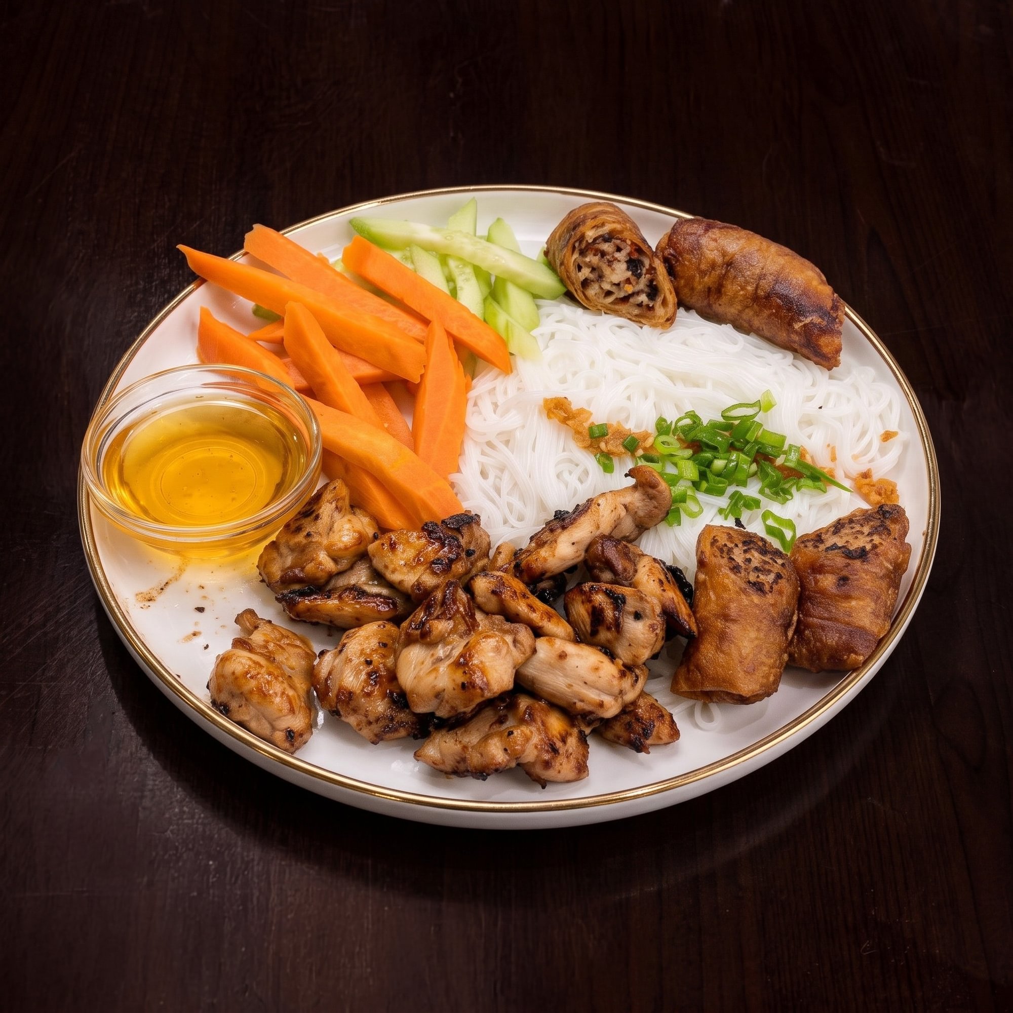 Grilled Chicken with Noodles