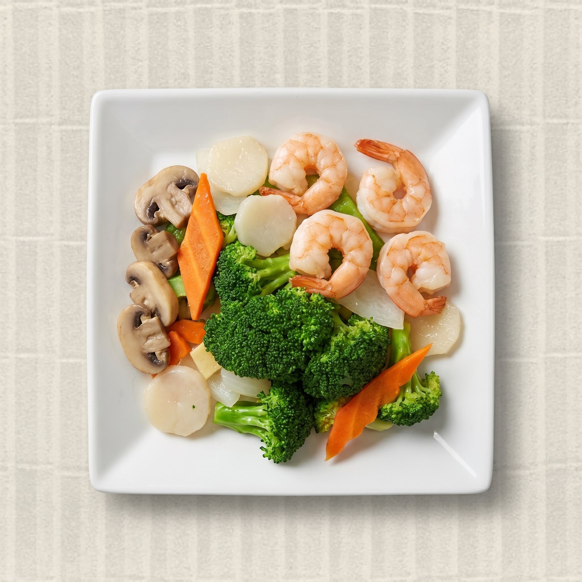 Steamed Shrimp Mixed Vegetables