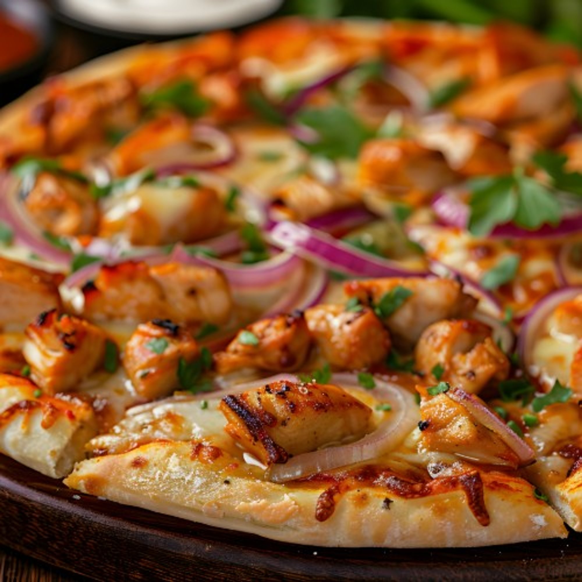 Garlic Chicken Pizza