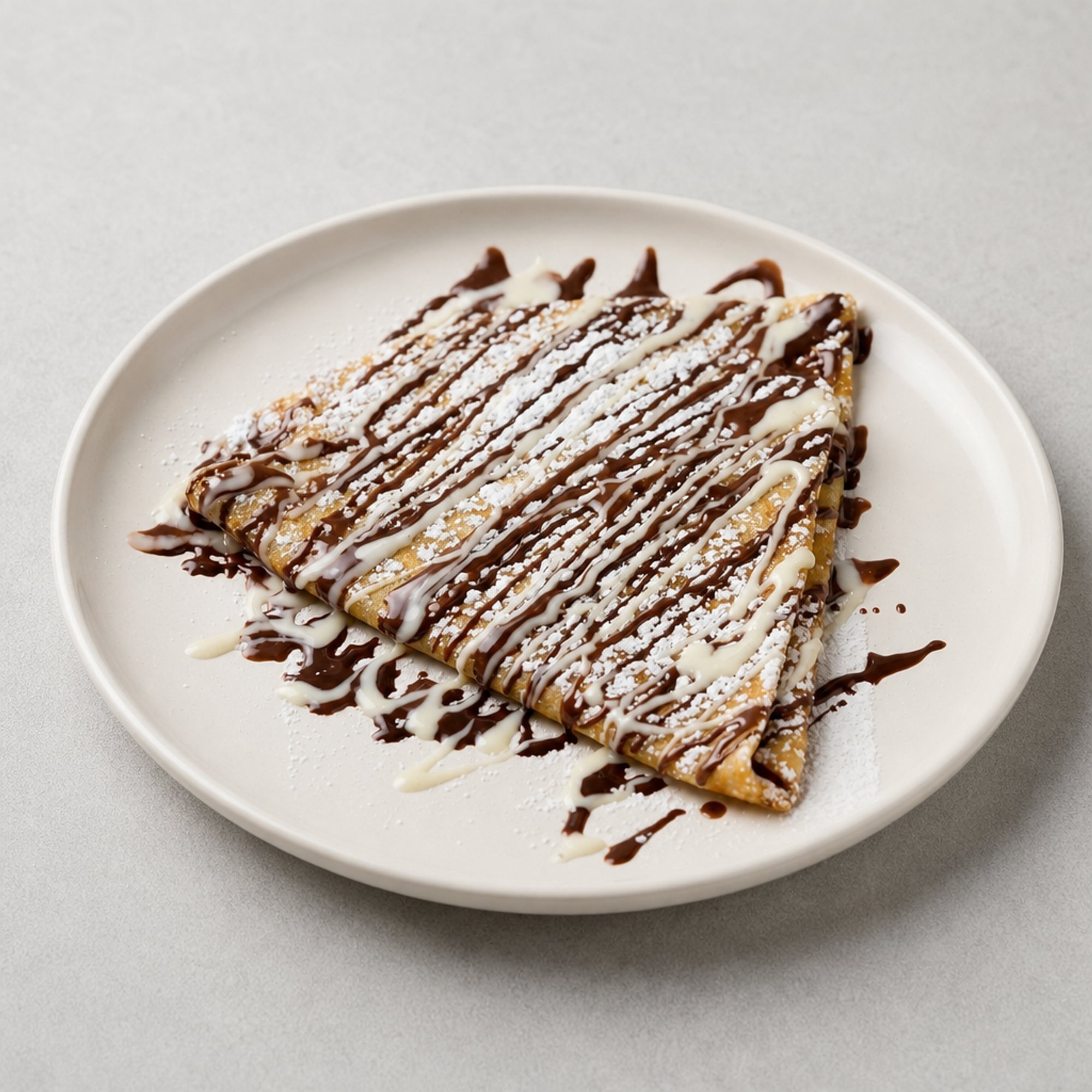 Peanut Butter Triple Chocolate Crêpe
