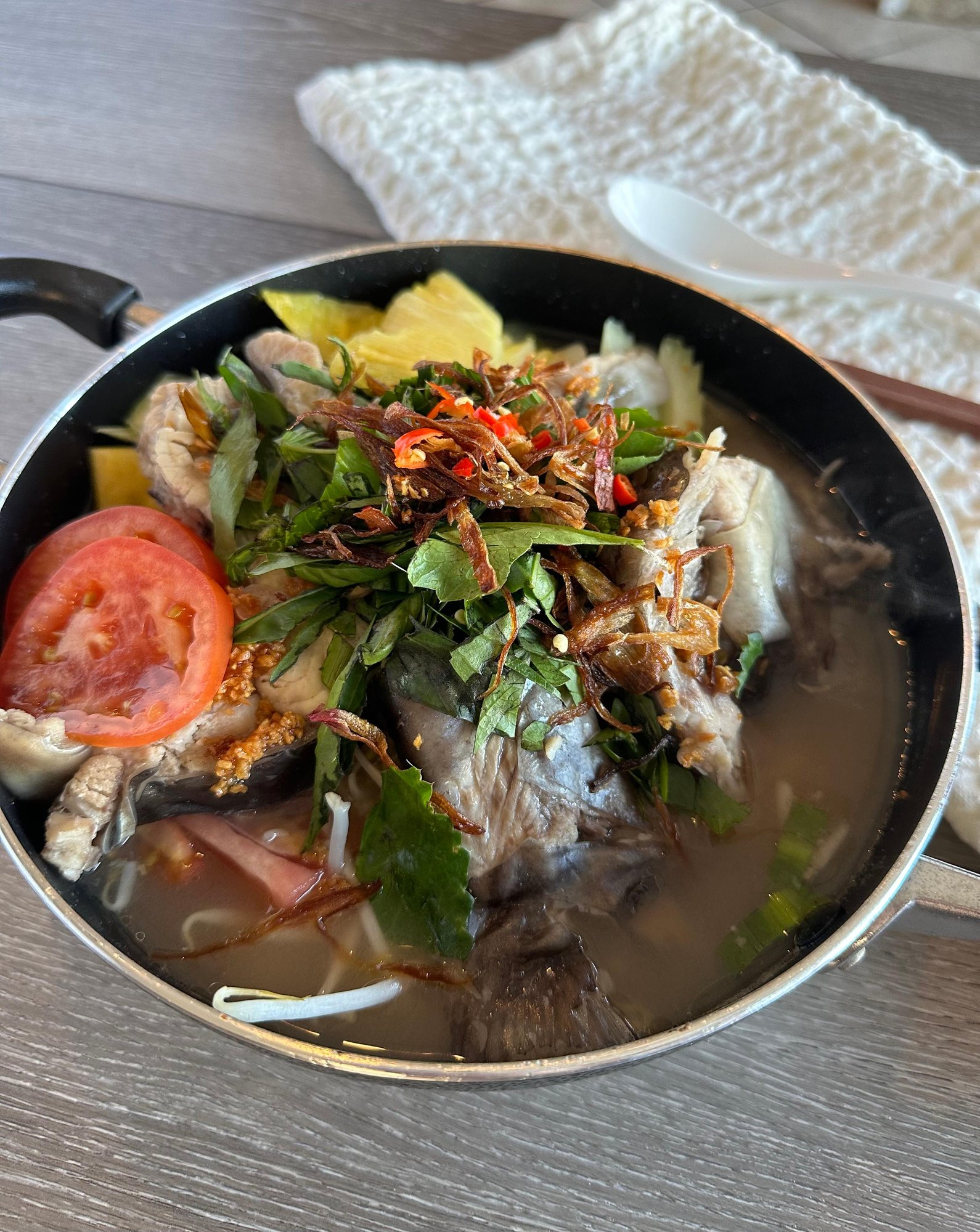 Sour Tamarind Fish Soup (Canh Chua Ca)