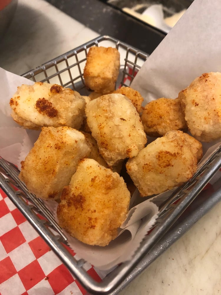 Fried Tofu & Dip (Gluten Free & Vegan)