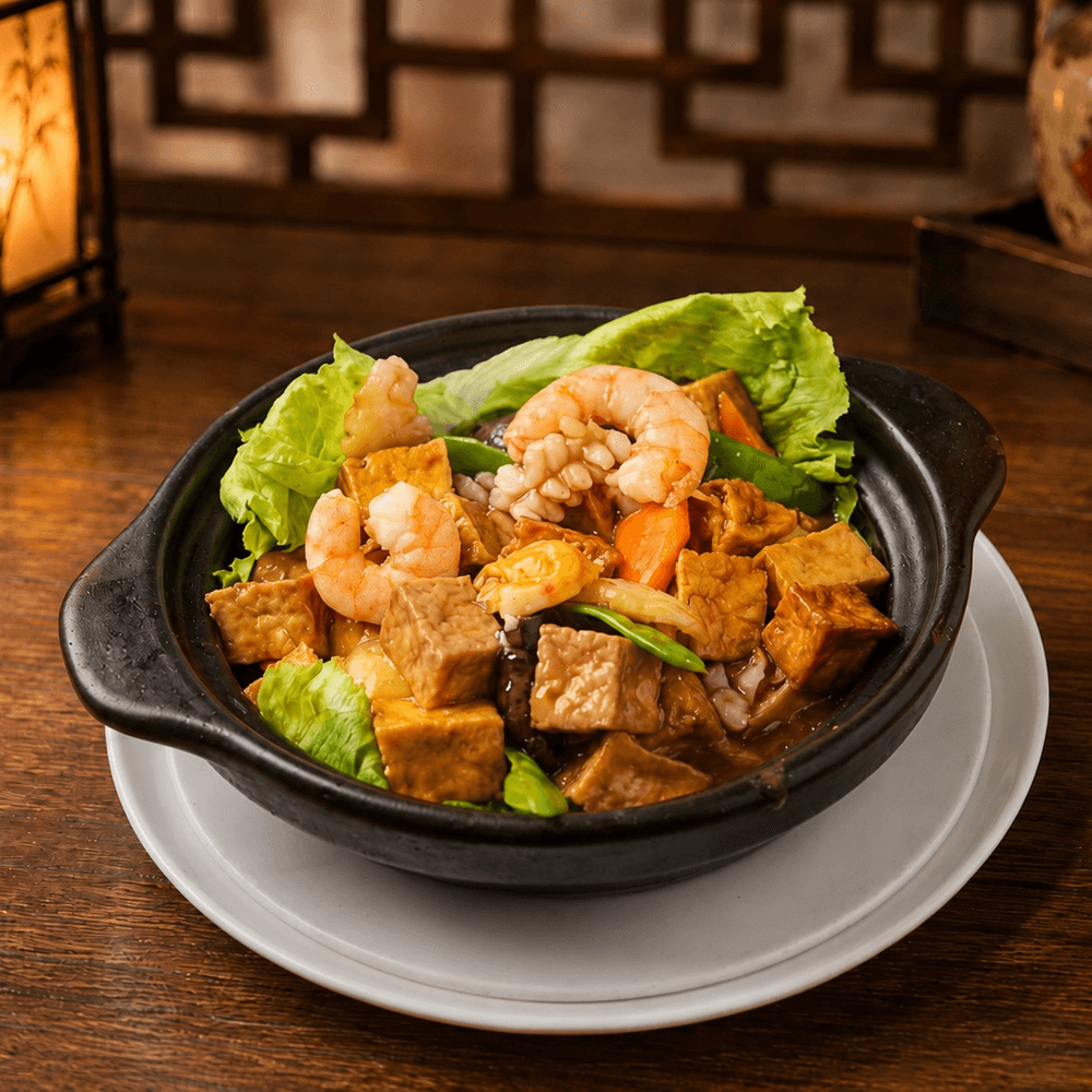 Seafood with Tofu Hot Pot