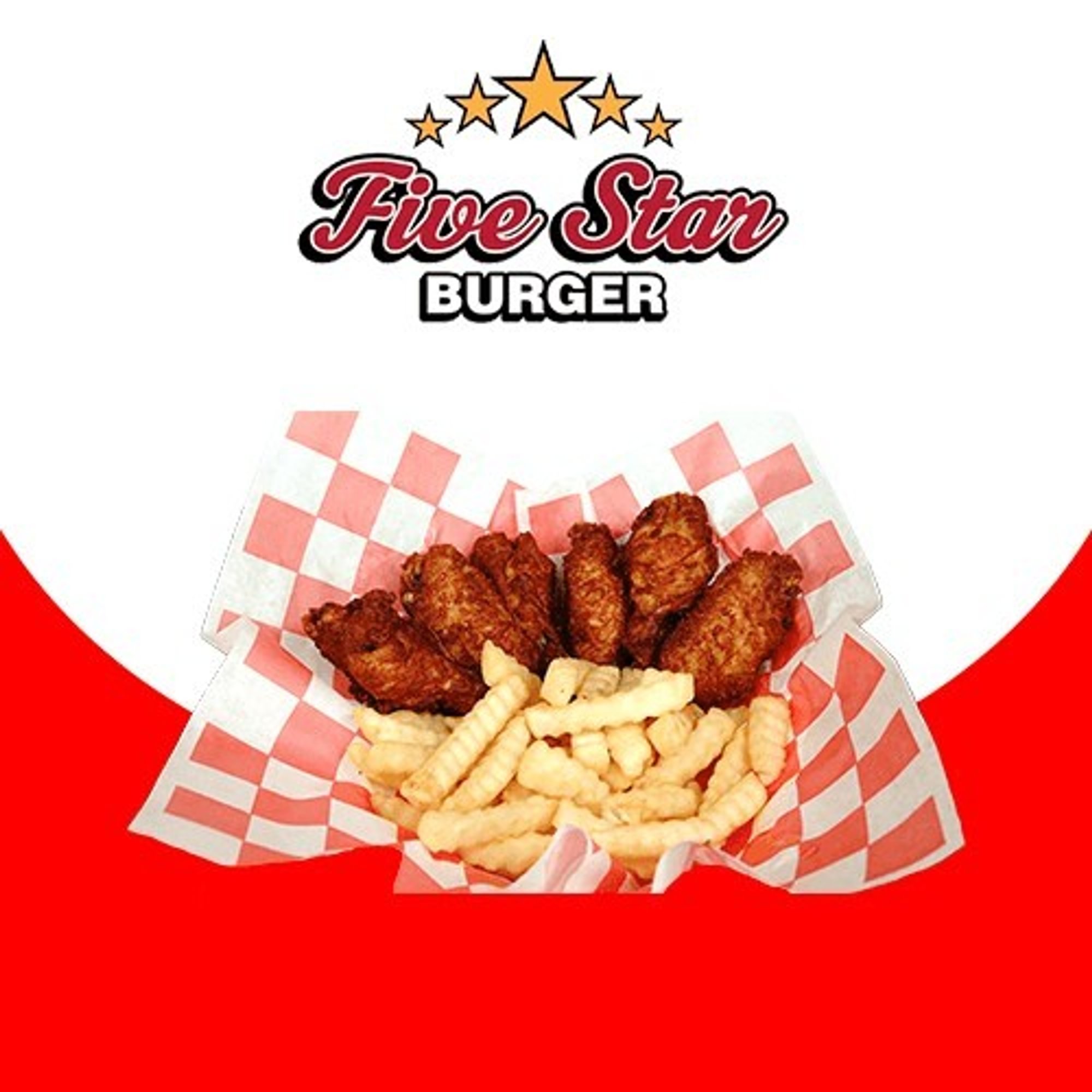 6 pc Wings Basket