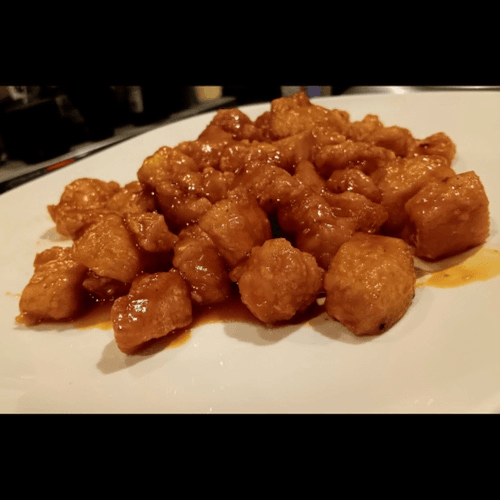 orange peel chicken (lunch)