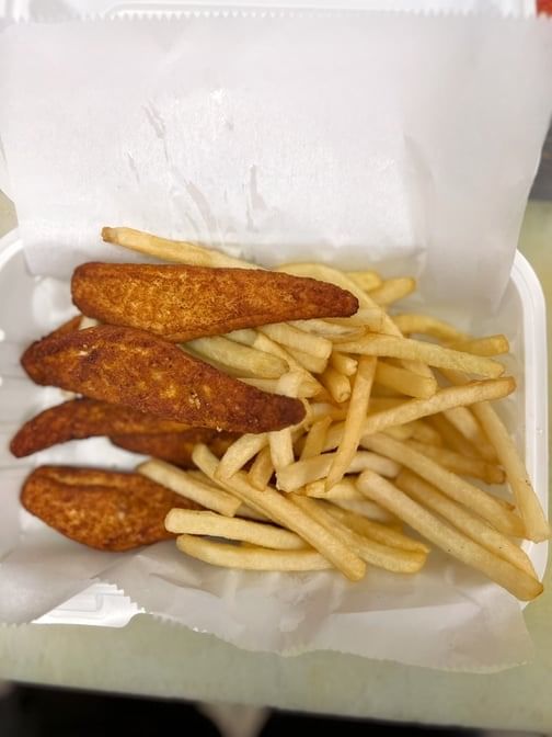 Boneless Hot Wings with French Fries & Soda