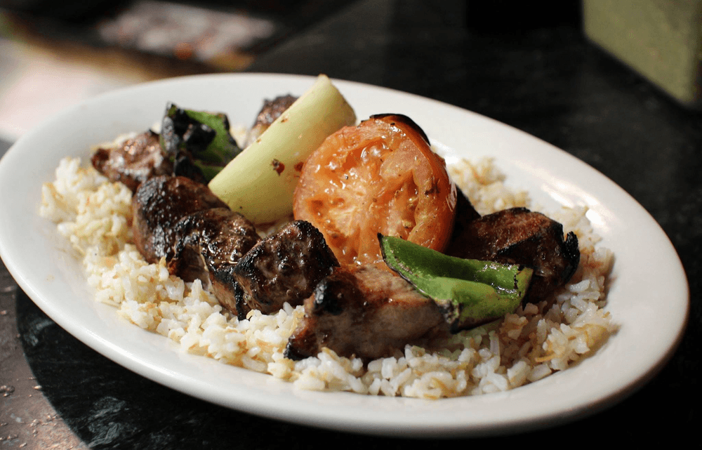 Beef Kabob "Shish Kabob" (Two Skewers)