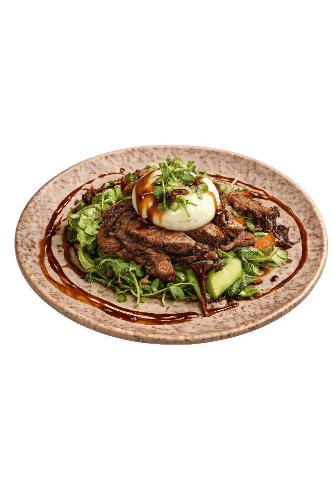 BURRATA STEAK GARDEN (GF)