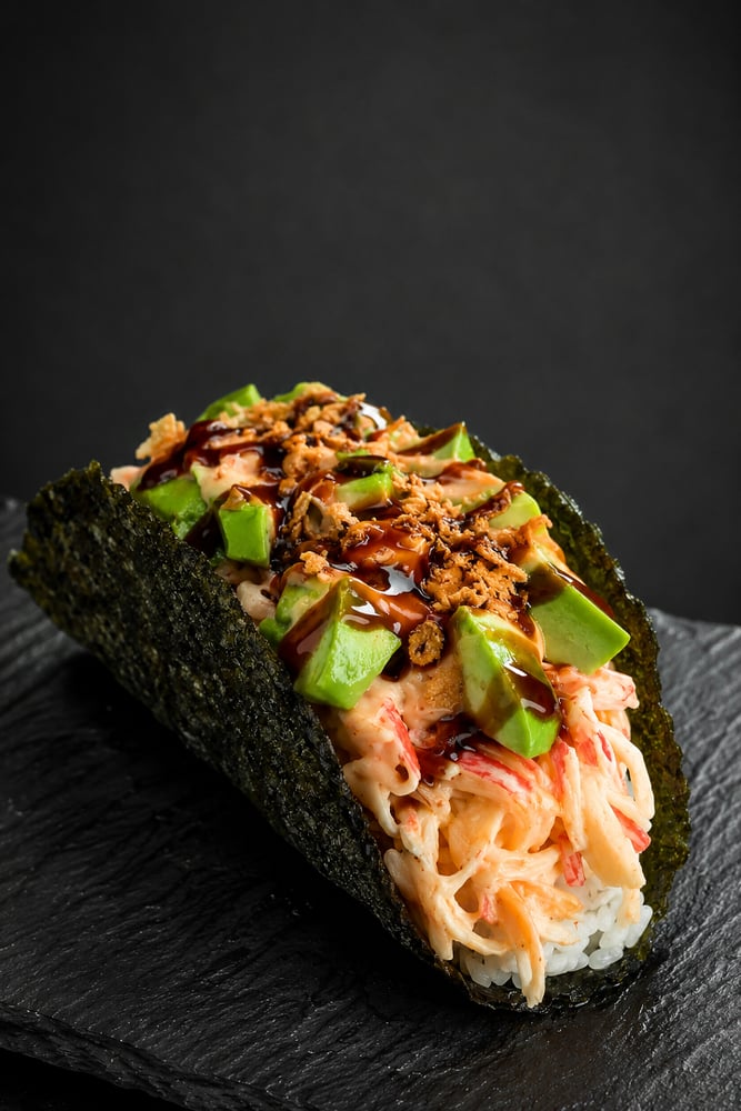 Spicy Crab Sushi Taco