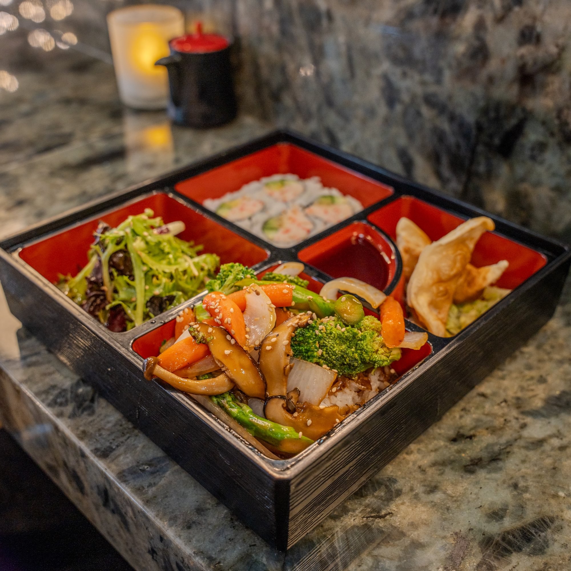 Vegetable Teriyaki Bento