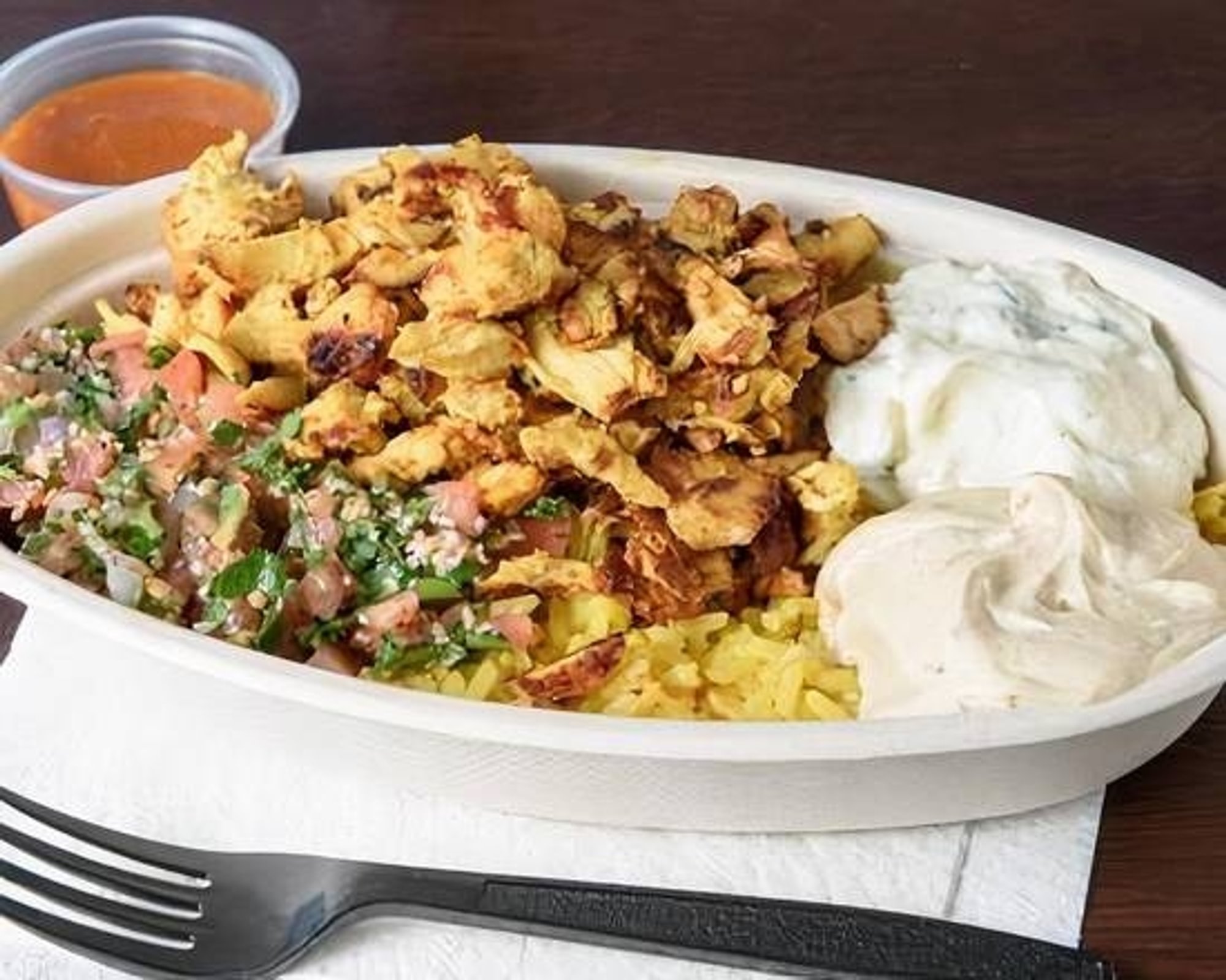 Chicken Shawarma Mediterranean Bowl