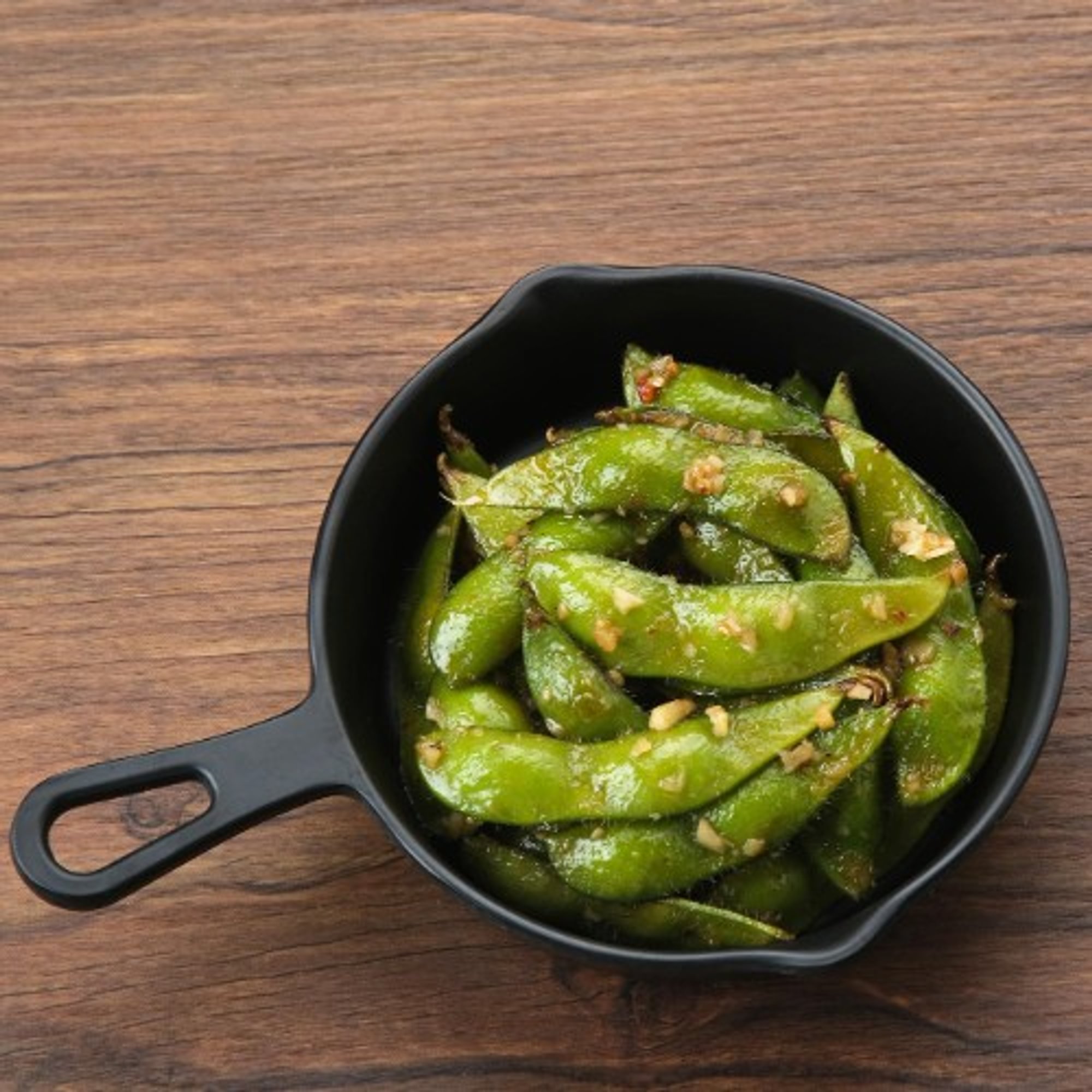 Edamame with Fried Garlic