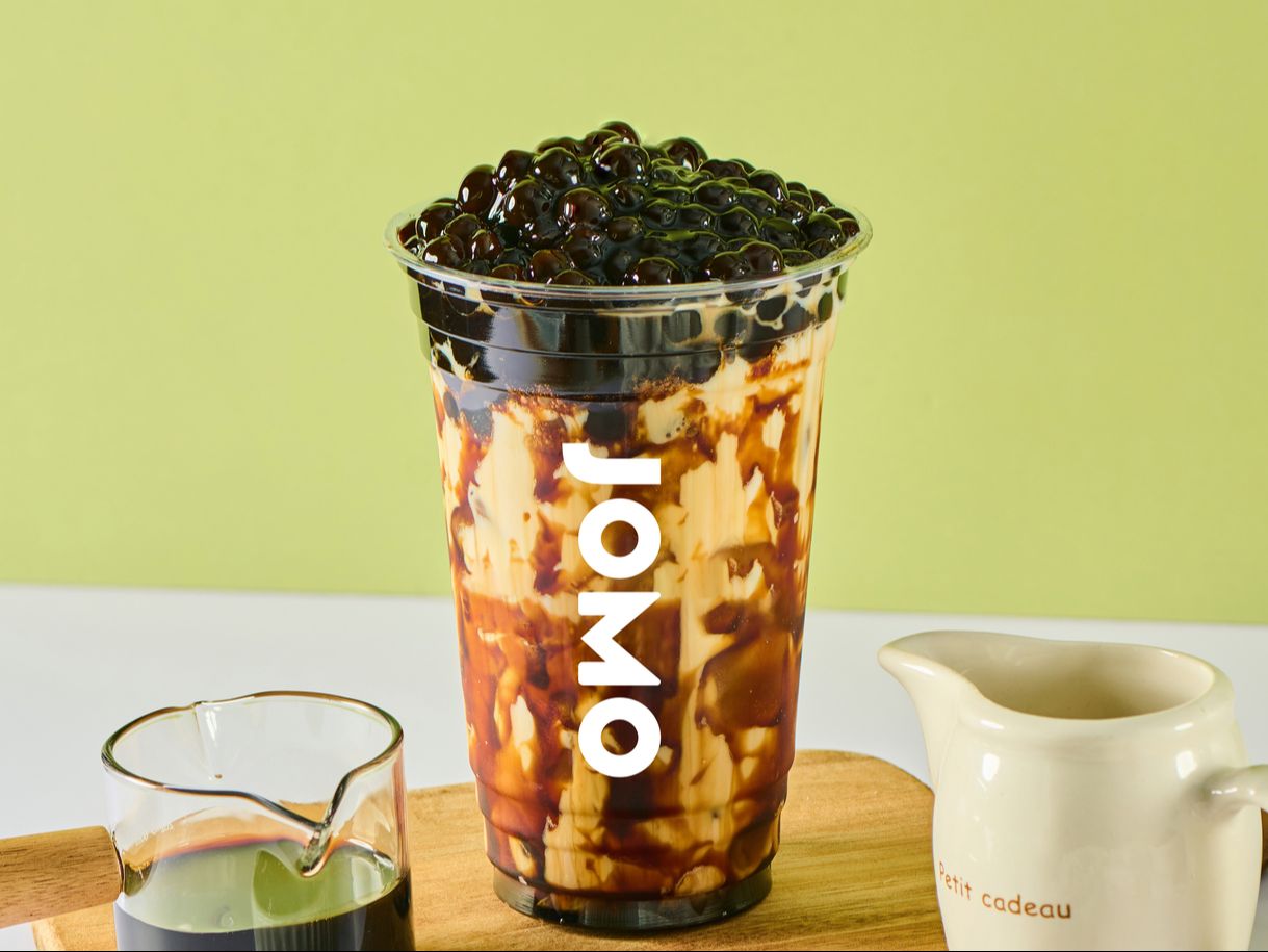 Brown Sugar Milk Tea w/t Boba, Milk Foam