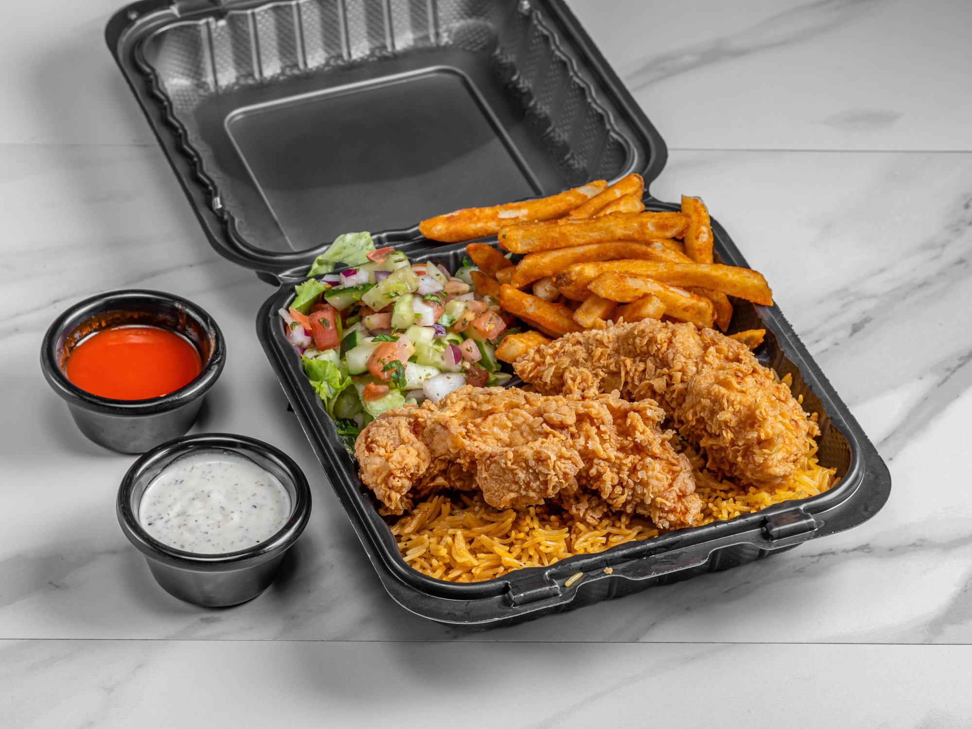 Fried tender platter