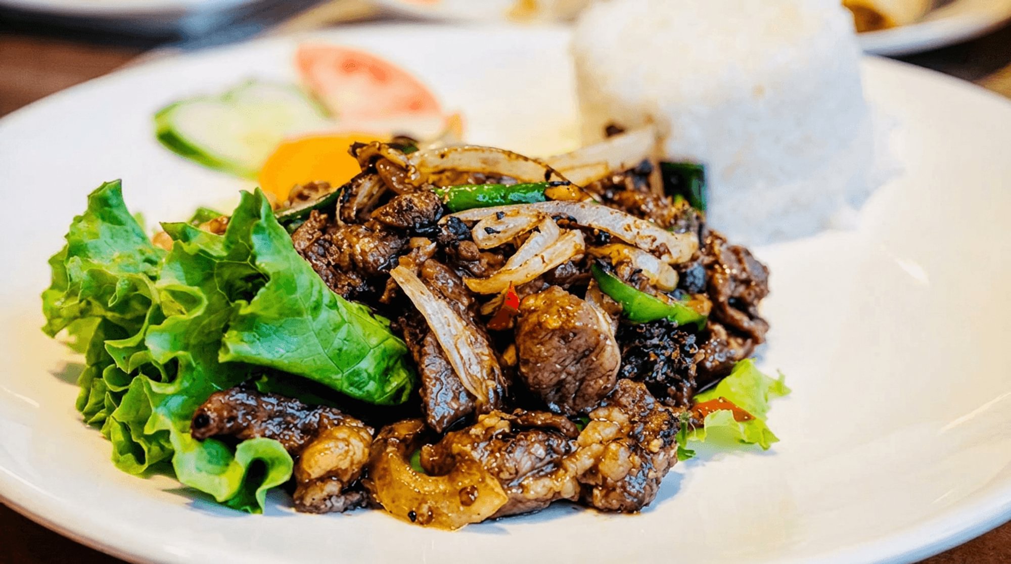 Shaking Beef with Rice – Bò Lúc Lắc