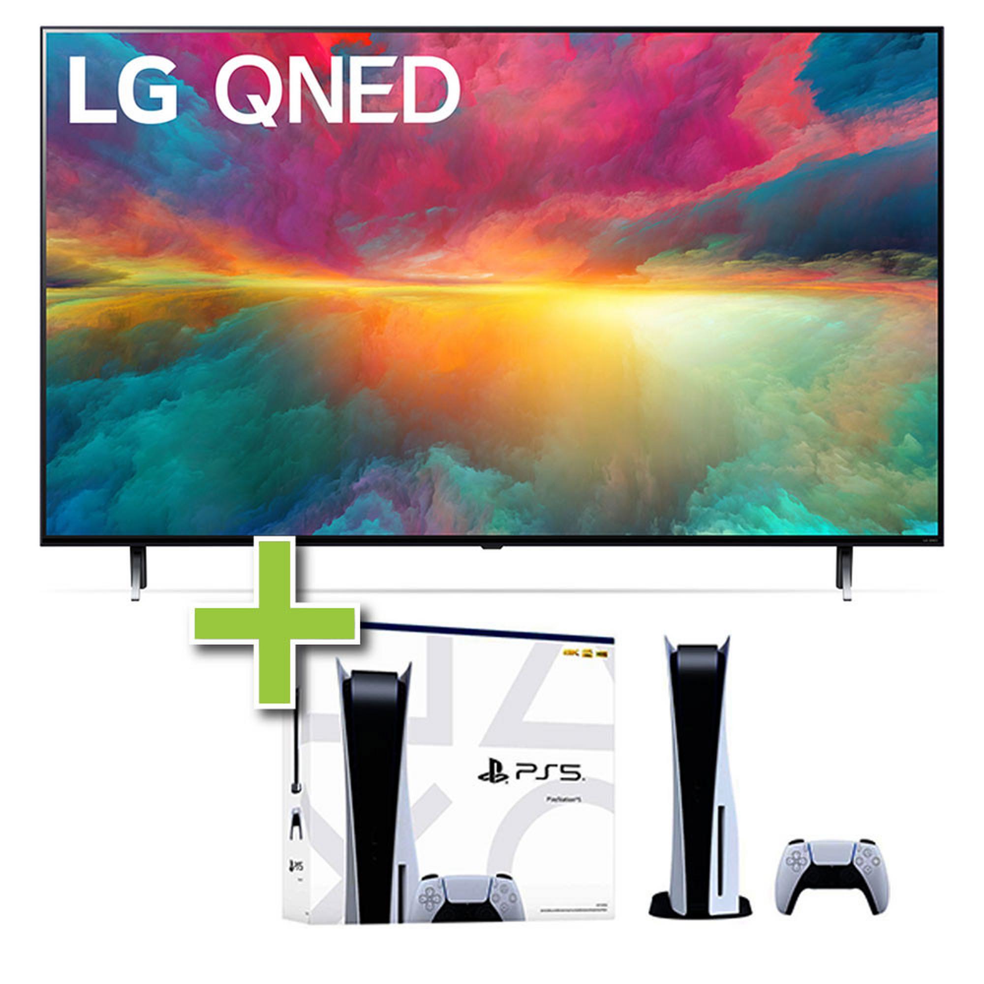 65" LG QNED 4K Ultra HD Smart TV & PlayStation 5 Disc Console 825GB