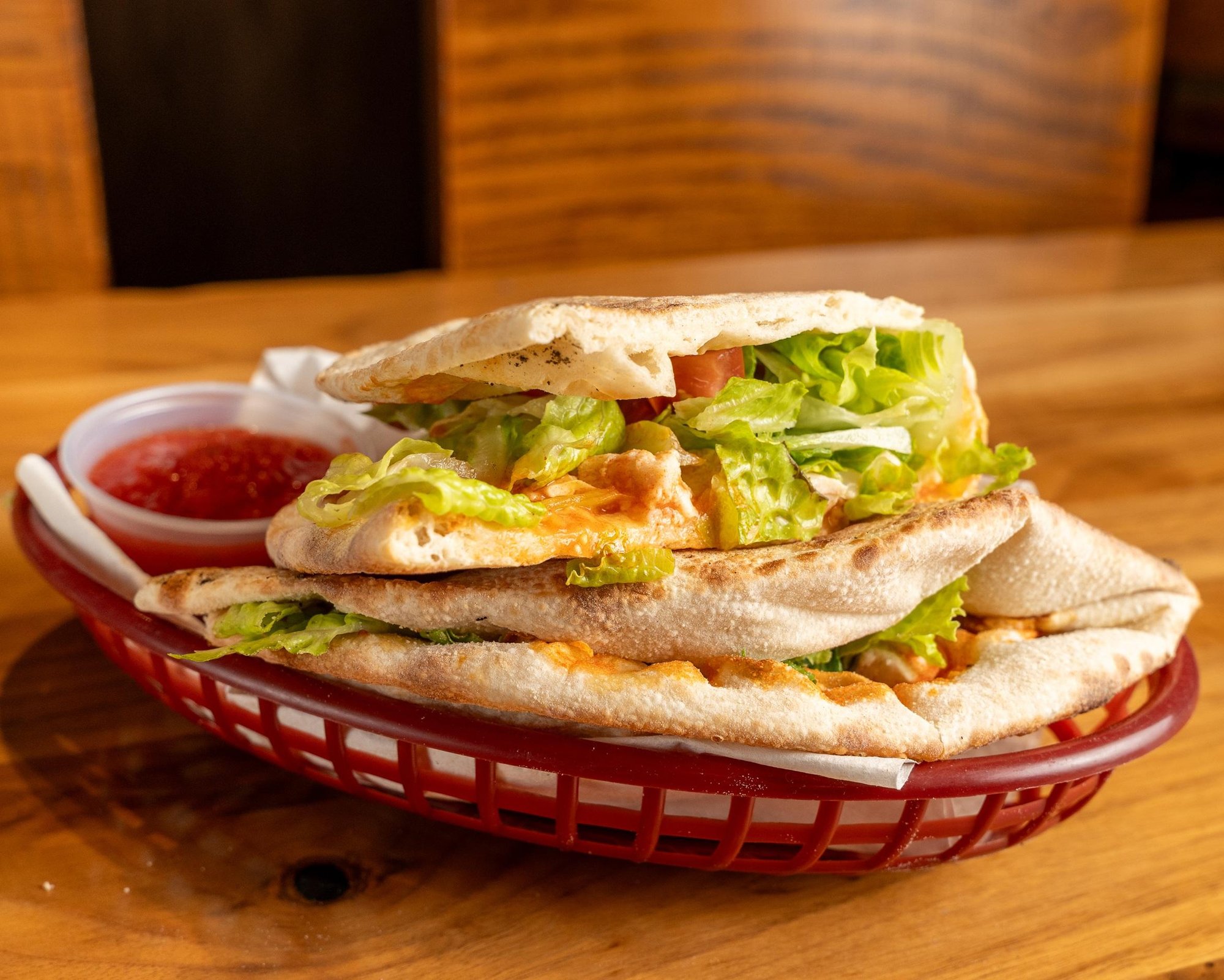 Buffalo Chicken Pita Bread